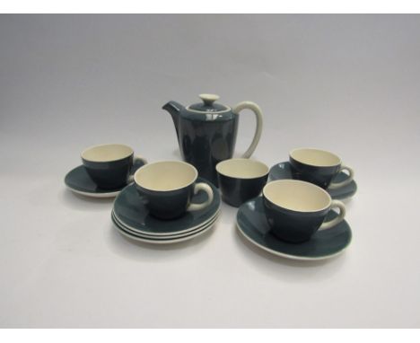 A retro Poole coffee set       