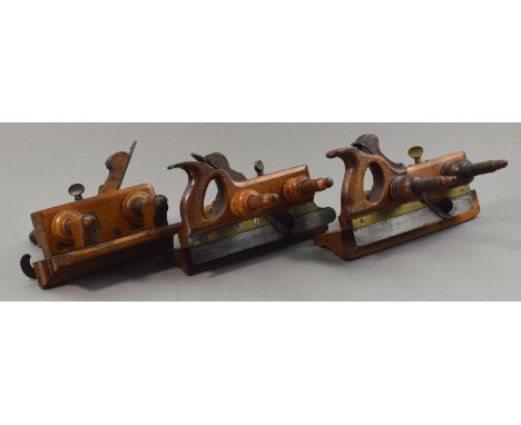 Alexander Mathieson & Sons of Glasgow and Edinburgh; a box wood mounted plough plane stamped 'H. R. BAKER, FIREBRIGADE'; anot