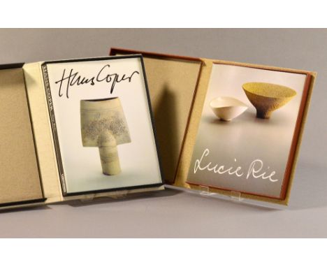 Two Hans Coper and Lucie Rie reference books, in original cases (2).