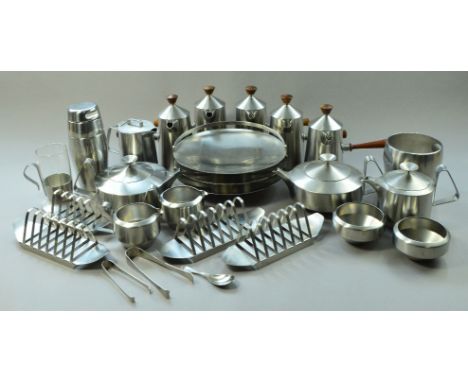 ** AMENDED DESCRIPTION ** ROBERT WELCH (1929-2000) for Old Hall Tableware Ltd; a quantity of stainless steel tableware includ