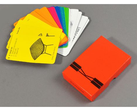 Knoll International, London; a collector's set of playing cards featuring famous designers, reproduced to celebrate Knoll's s