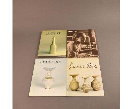 Four Lucie Rie reference books (4). CONDITION REPORT: Postage within UK cost would be £7.50. Lucie Rie: good condition, dust 