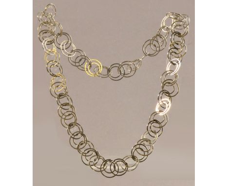 Spiral 'paperclip' neckpiece, German origin, drop length 33cm.

Provenance: Gift from Jacqueline Mina, 2003.

Mina wrote to t