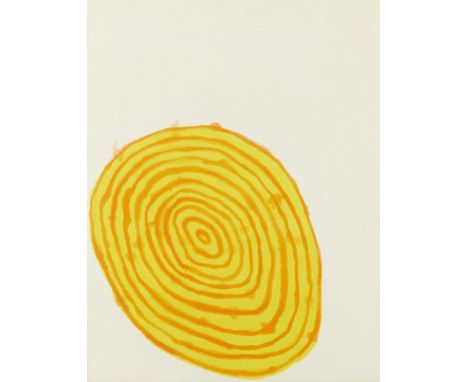 Todd Norsten (American, b. 1967). Intaglio with chine colle from the "ALLSOMENONE" suite, 2003. Depicting concentric rings of