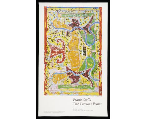 Original exhibition poster for "Frank Stella: The Circuits Prints," which was on display at the Walker Art Center in Minneapo