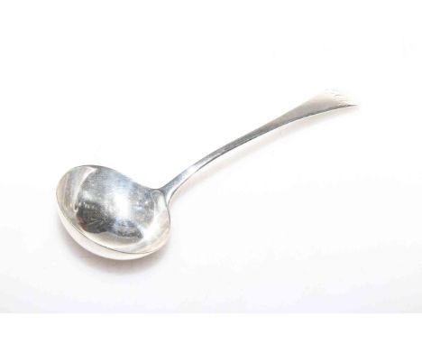 Georgian silver ladle, London 1796