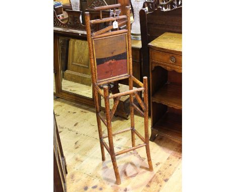 Victorian bamboo and lacquered stick stand, 124cm by 31cm