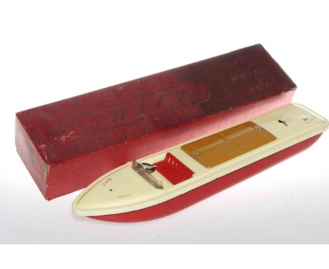 Harold Flory 'Swift' model boat, circa 1950's, in original box, 42cm