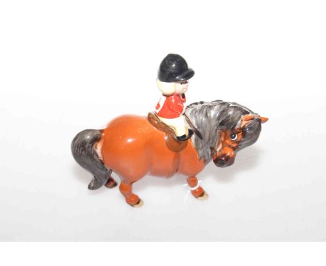 Beswick Thelwell model of girl on pony