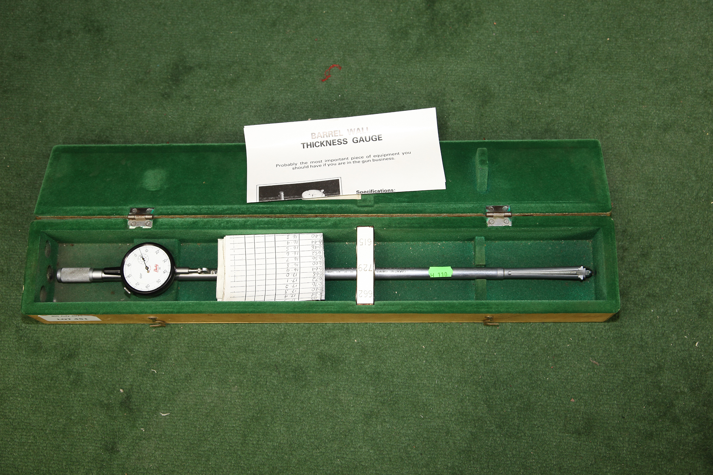 Barrel Wall Thickness gauge by Baty (in case)