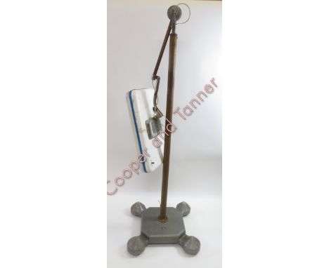 A mid century “Allen' dentist portable light
