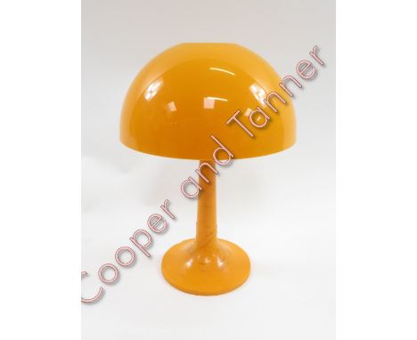 A mid century Prova orange desk lamp