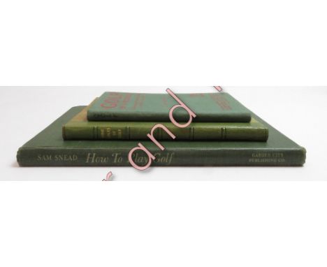 Golfing interest - R. Cortissoz, 'Nine holes of golf', 1922, quarter bound; “Ignotus”, 'Golf in a nutshell', 1919, 1st editio