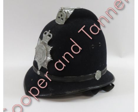 A West Mercia Constabulary police helmet