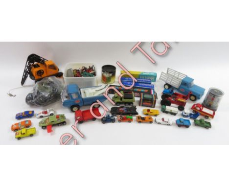 A good collection of toys and die cast including Star Wars, Corgi, Tonka and others