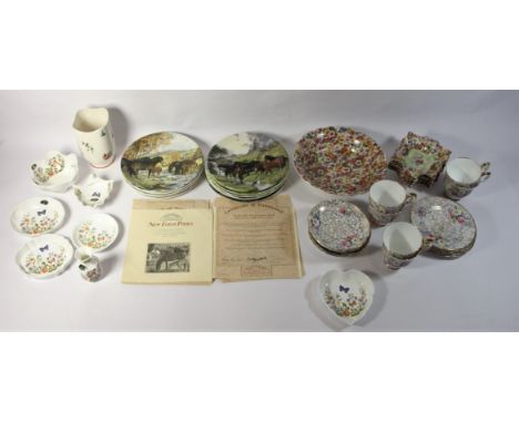 A set of five 'Dartmouth Britannia Designs' ceramic tankards, treacle glaze, depicting scenes of steam engines, together with