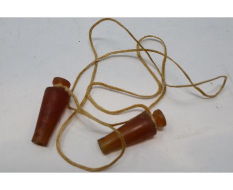Rare WWII British Home Front ARP issue ear plugs. UK P&amp;P Group 1 (£16+VAT for the first lot and £2+VAT for subsequent lot