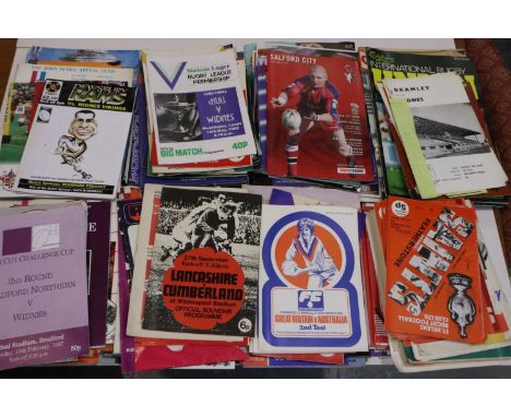 Mixed Rugby league programmes including finals and tour programmes. UK P&amp;P Group 3 (£30+VAT for the first lot and £8+VAT 