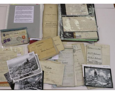 A large quantity of mostly wartime ephemera including German WWII examples. UK P&amp;P Group 2 (£20+VAT for the first lot and