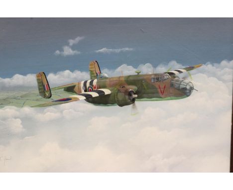 Oil on board, Lancaster. UK P&amp;P Group 3 (£30+VAT for the first lot and £8+VAT for subsequent lots) 