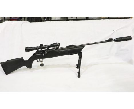 Hammereli 850 Magnum .22 air rifle, Co2, with scope and silencer with bipod. UK P&amp;P Group 3 (£30+VAT for the first lot an