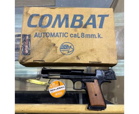 BBM Desert Eagle model 8mm blank firing pistol in metal, originally supplied by Scalemead Arms, boxed with blanks. UK P&amp;P