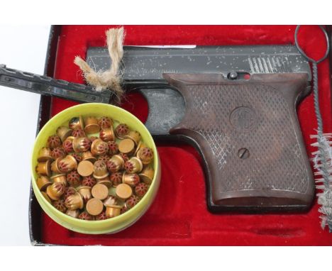 EM-GE West German model 6, 6mm blank firing pistol with blanks. UK P&amp;P Group 2 (£20+VAT for the first lot and £4+VAT for 