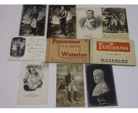 Napoleonic Wars: postcards and other commemorative cards. UK P&amp;P Group 1 (£16+VAT for the first lot and £2+VAT for subseq