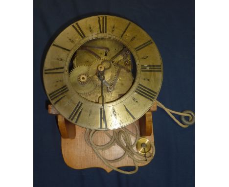 Longcase clock striking brass face movement by Robert Scholfield