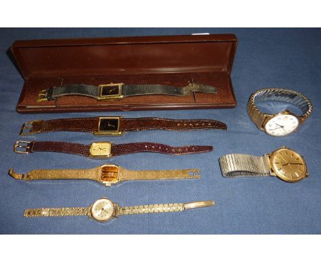 Selection of ladies and gents wristwatches including Timex, Rotary, Sekonda etc.