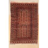 Teppich Baluch / Beloutsch, Afghanistan, Mehrab Gebetsmotiv, ca. 142cm x 98cm
