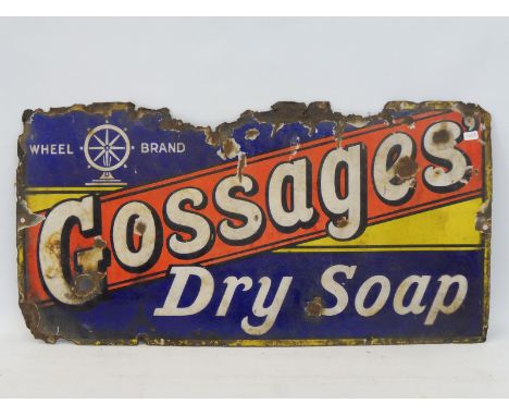 A Gossages Dry Soap rectangular enamel sign, 23 1/2 x 12". 