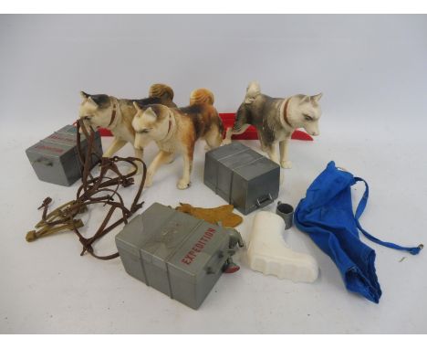 Original Action Man - a quantity of polar expedition spares to include huskies.