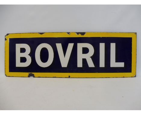 A Bovril rectangular enamel sign, 30 x 10". 