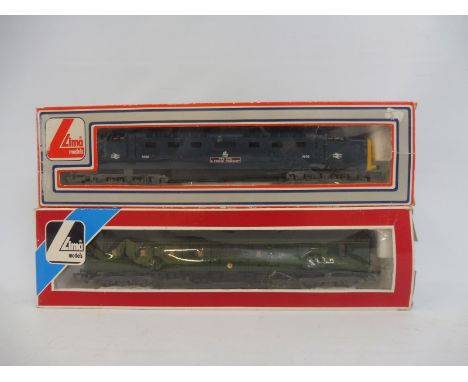 A boxed Lima Class 55 locomotive and a Class 117/2 diesel locomotive. 