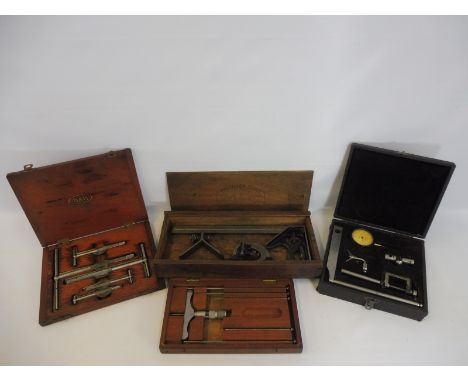 A selection of boxed precision workshop tools.