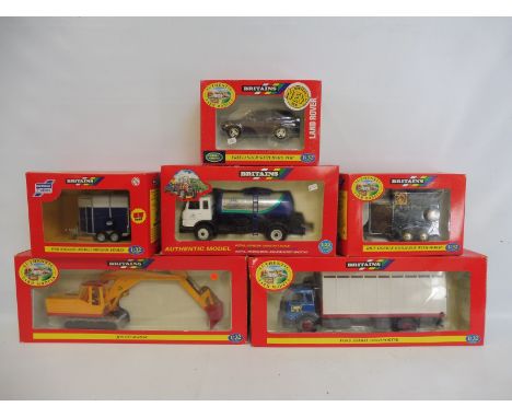 A quantity of Britians rainbow packs 1:32 scale, various eras to include the JCB excavator, Ford Animal transporter etc. 