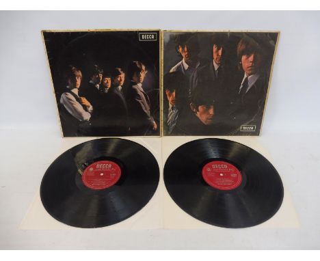 The Rolling Stones 1 and 2, on the Decca red label, first press 1964, Mono, Tell Me on sleeve, both appear VG to VG+, some su