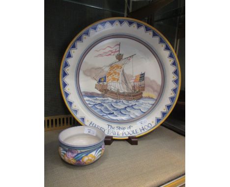 A Poole Harry Paye charger and a bowl  