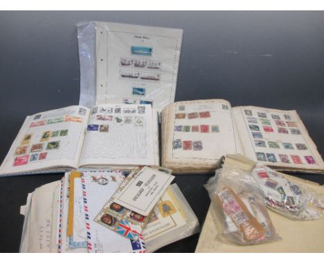 A stamp collection including part sets (GB & Commonwealth), used & unused, albums of world stamps, few 1d reds, etc.  