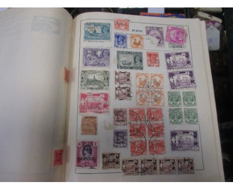 Two stamp albums, 20th century world assortment, mainly Commonwealth / Colonies, some blocks, mostly used  