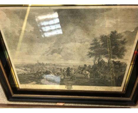 J Moyreau (1690-1762) after Philips Wouwerman 'Les Maquignons à la Foire',  etching, 1739, (possibly later impression); Plate