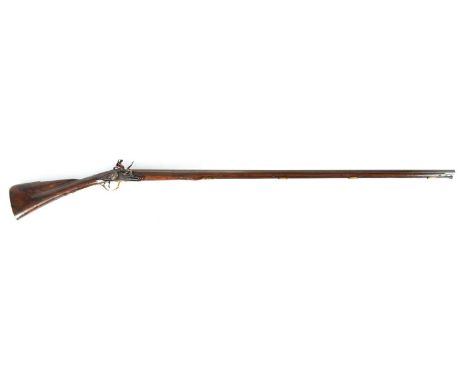 AN EARLY 18TH CENTURY FRENCH 13 BORE FLINTLOCK SPORTING GUN SIGNED THIOSSIERE FRERES with 50" octagonal to round browned sigh