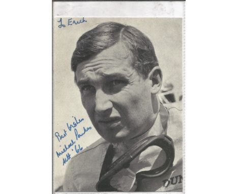 Mike Parkes (1931-1977) British racing Driver. A Ferrari Pilot in the 1960´s. Parkes was killed in a road car accident. Vinta