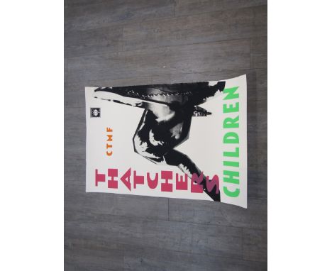 BILLY CHILDISH (b.1959) An original large print on paper "Thatchers Children", 112cm x 76.5cm