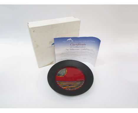 A boxed Poole millennium plate with certificate  27cm diameter 