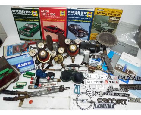 Car Collectors - Welding Tools - Haynes Manuals and more. Manuals include Mercedes, Audi and a early Triumph 1300/1500 manual