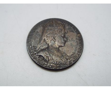 Edward VII, Silver Coronation Medal, 1902, designed by George William De Saulles, 31 mm (d) and 12.7 grams.