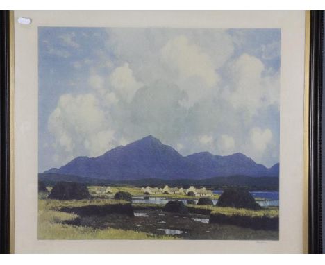 Paul Henry RHA (Irish 1876 - 1958), colour print, landscape scene, signed in pencil lower right, Fine Art Trade Guild blindst