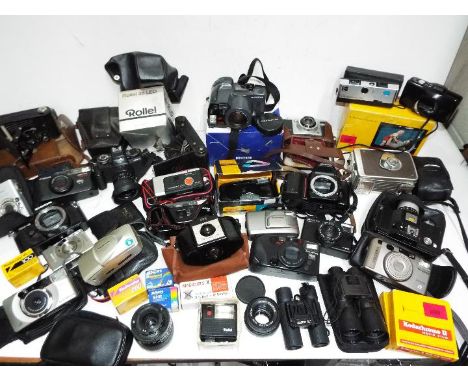 Camera and Optical collection - Makers include Kodak, Minolta, Ensign, Agfa, Olympus, Ilford, Nikon, Optima, Jessop, Rollei, 